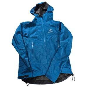 Arcteryx Beta SL ‎ Gore Tex Jacket Blue Women's XS Waterproof Hooded Shell